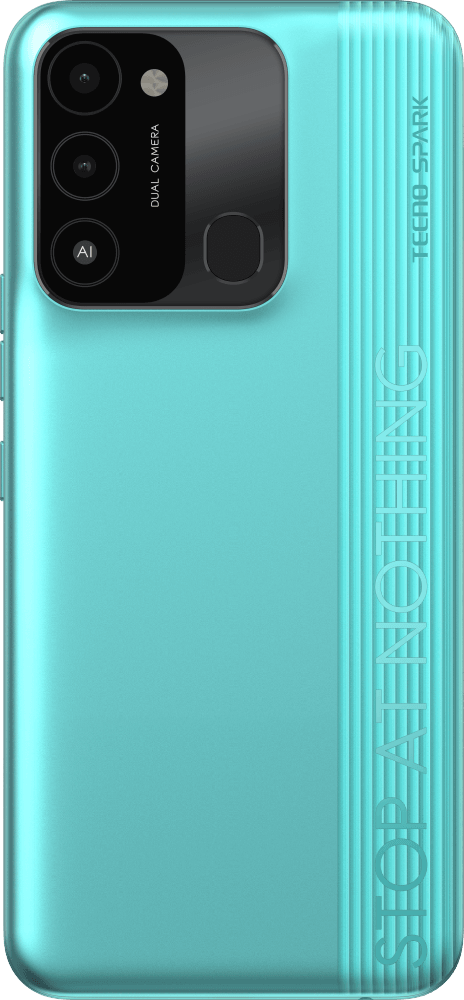 KG5n SPARK 8C 64 Turq Cyan, 6.52" Asahi Glass, 20:9, 1612 x 720 пикселей, 1.6GHz,  8 Core (Unisoc T606), 4GB RAM, 64GB, up to 256GB flash, 13Mpix+QVGA/8Mpix, 2 Sim, 4G, BT v5.0, WiFi 802.11 b/g/n, GPS/AGPS, GLONASS,NFC, Micro-USB, 5000mAh, Android 11 + Hi